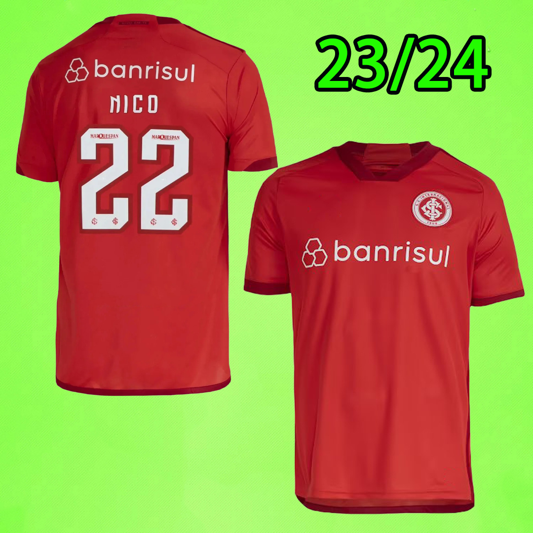

Internacional SC soccer jerseys 23 24 A. PATRICK Wanderson NICO home away third football shirt 2023 2024 red, 2023 new