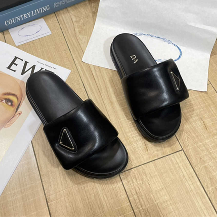 

Women Platform LOGO Slippers Sport Sandals designer Summer Shoes Adjustable Hook Loop Strap Pool Slide Pillow Sliders Puffer padded Ladies Flip Flops Leather Flats, Lhpds1