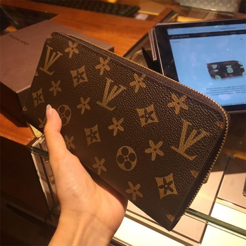 

2022 Evening Bags Single zipper WALLET the most stylish way to carry around money cards and coins men leather purse card holder long business women wallet, This is an invoice