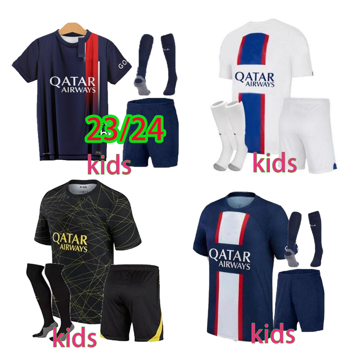

Maillots de football pSGs soccer MBAPPE kids jerseys 2023 PSGs football kit MBAPPE soccer jersey 22 23 24 boys set uniform shorts socks maillot foot, 2223 third