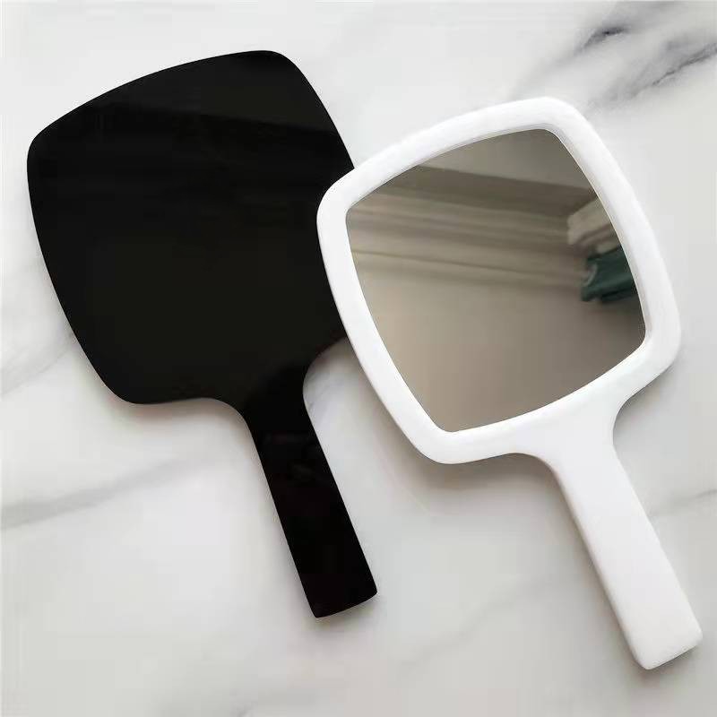 

Luxury Black Acrylic Mirror Excellent Women's Personal Makeup Cosmetic Handheld Mirror With Gift Box Perfect VIP Gift