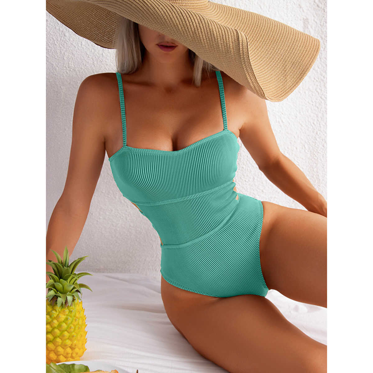 

2023 Sexy Women One Piece Swimsuit Bandage Female Swimwear Backless Monokini Push Up Swimming Suit Beachwear Bathing Suit