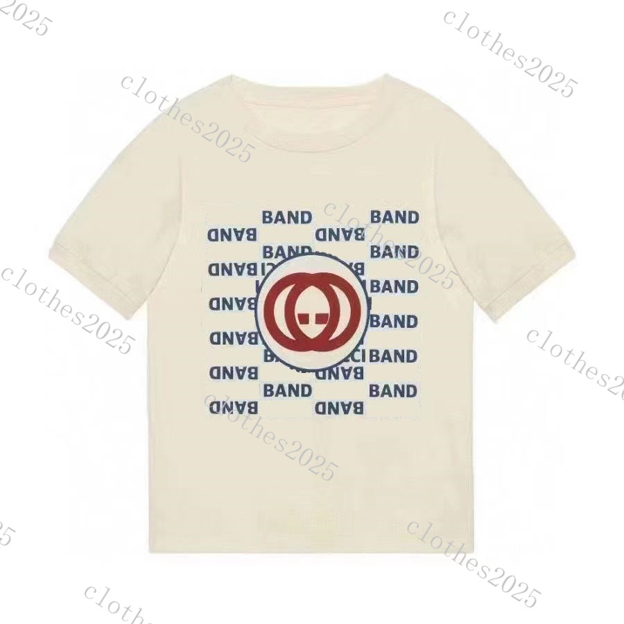 

2023 Kids Summer T-shirts Designer Tees Boys Girls Fashion Bear Letters Mosaic Printed Tops Children Casual Trendy Tshirts more Colors Luxury tops 3A quality apricot