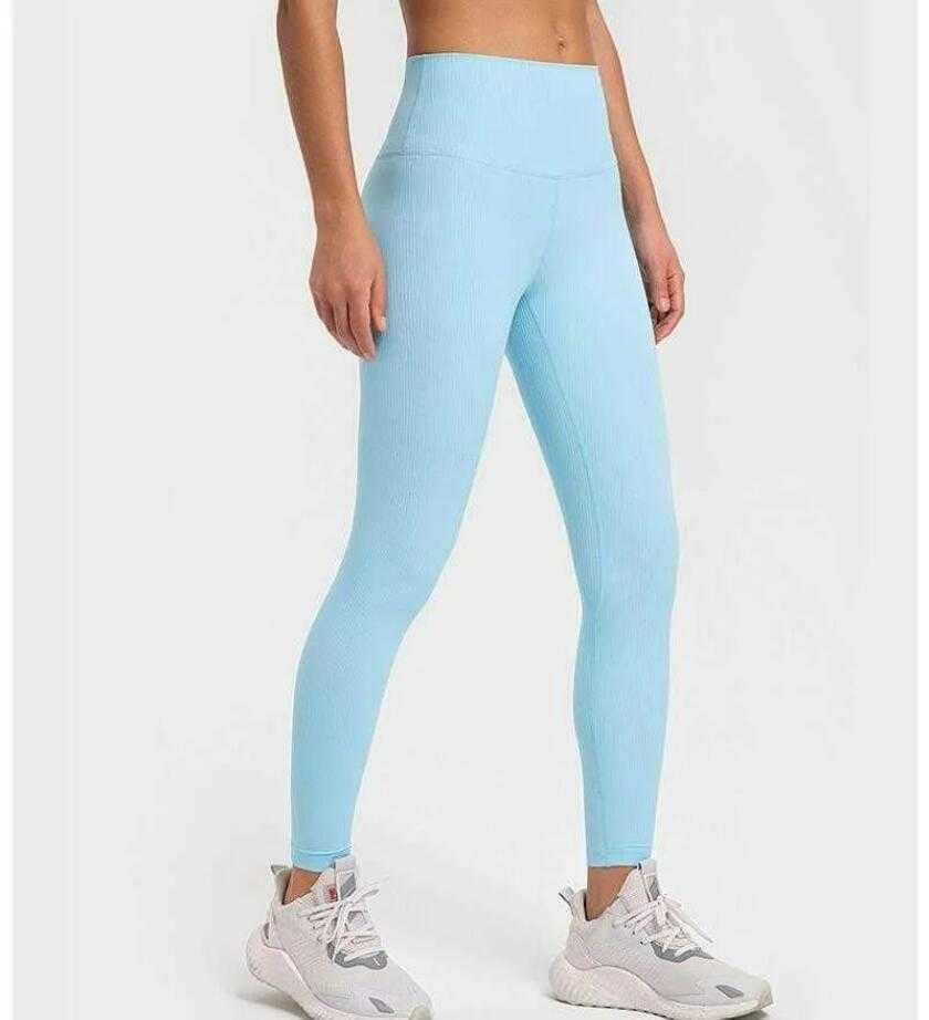 

LU-362 High Elastic Yoga Leggings Gym Clothes Running Fitness Slim Sports Tights Women Pants, Black
