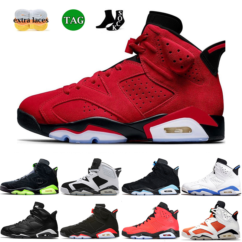 

6 6s Toro Mens Basketball shoes Metallic Silver Georgetown UNC Red Oreo British Khaki Olive Black Infrared Electric Green DMP Carmine men trainer sports sneakers, Bordeaux 40-47