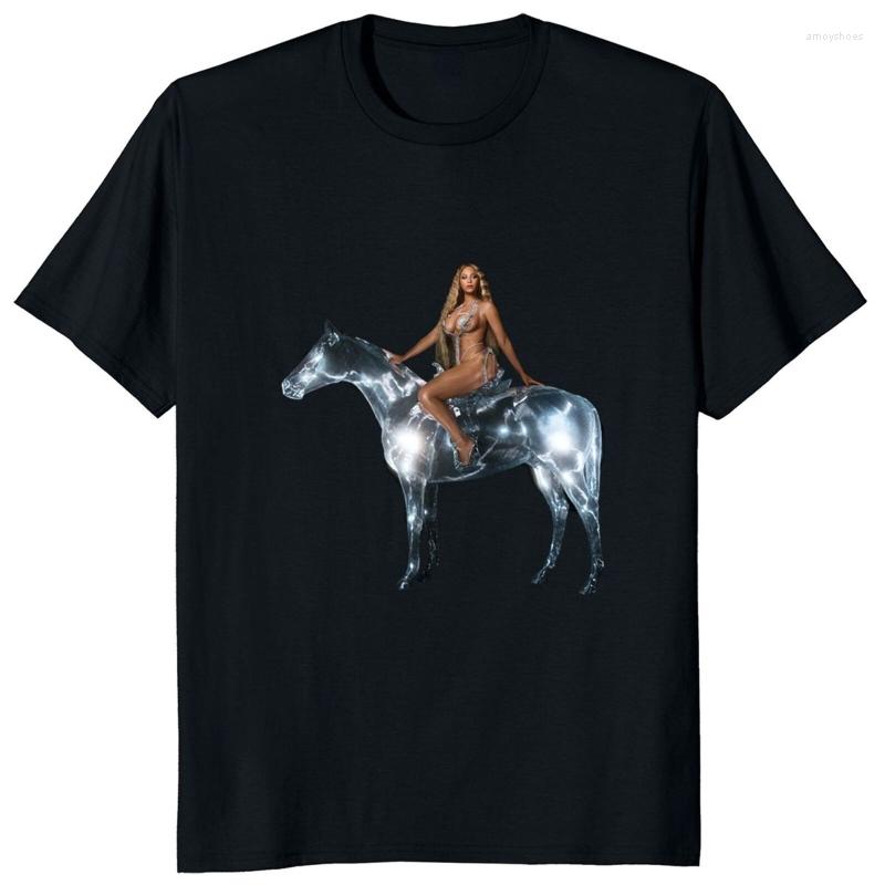 

Men's T Shirts 2023 Singer Tee For Fans Unisex Short Sleeve Fashion Tops Beyonce Renaissance T-Shirts Casual Streetwear Camisetas, Mde71200-white