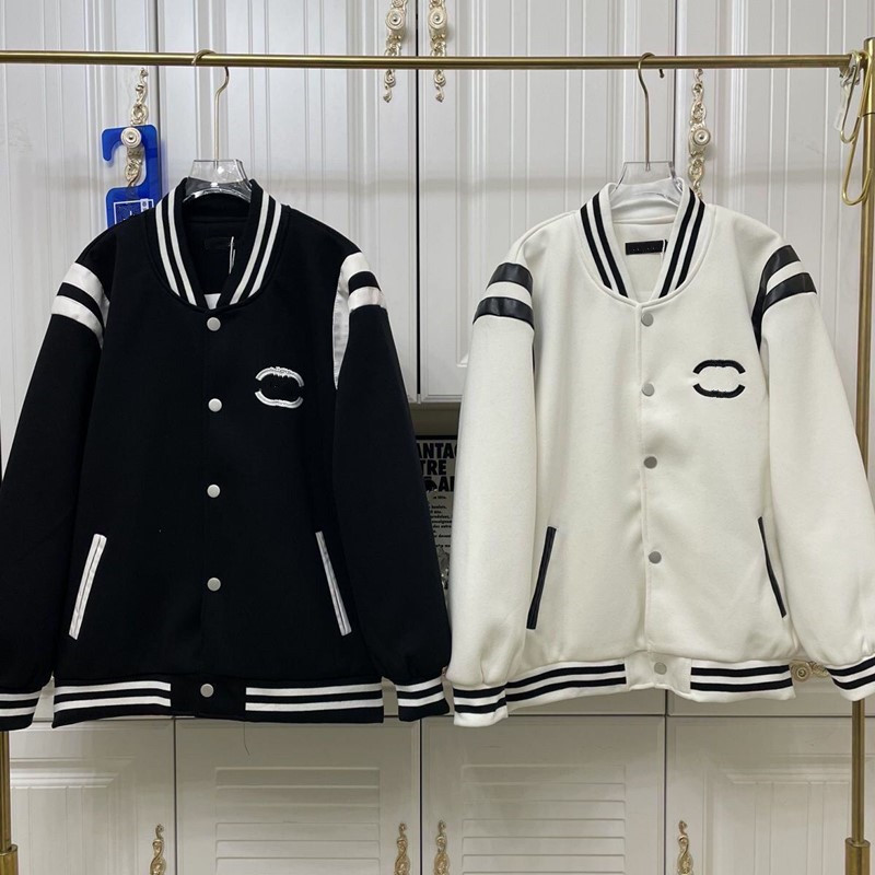 

New 2023 French luxury brand mens jacket Top Craftsmanship Two C embroidered printed letters mens and womens coats channel brand designers coat jacket Baseball wear, Logo c h a n e l