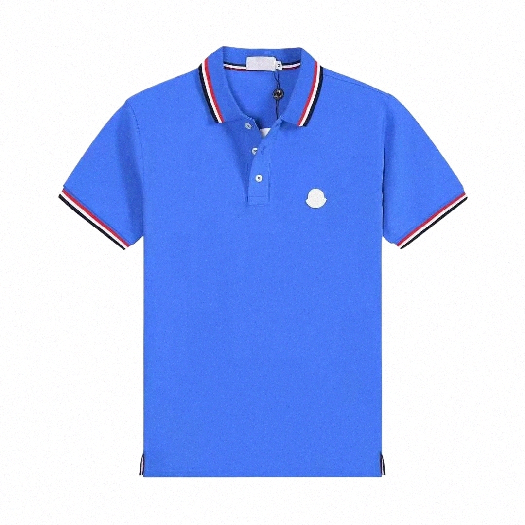 

2023 Designer Men's Polos Monclair Classical Shirts Men Luxury Polos Casual Mens T Shirt Snake Bee Letter Print Embroidery Fashion High Street Man Tee K1oo#, Brown