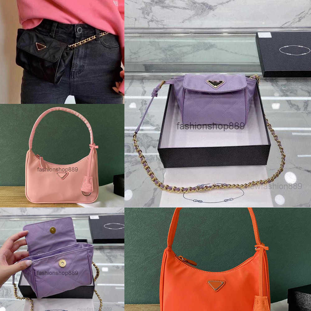 

Fashion Body Cross bags Designer Refinement Triangle Meenger Bag Solid Color Simple Nylon tote Chain bag shoulder Luxury Brand Leisure Wallet Waist s top quality, 25