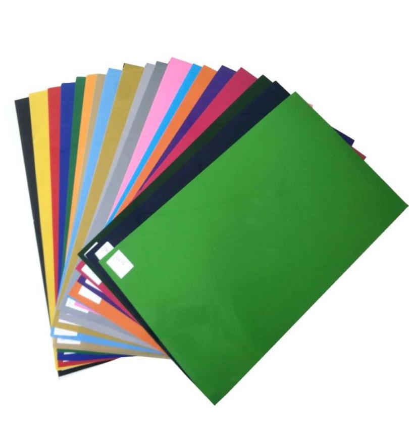 

Window Stickers 12 Colors Stretch Matte PU Heat Transfer Film Cutting Press Ironon HTV TShirt Decorative Films3040266