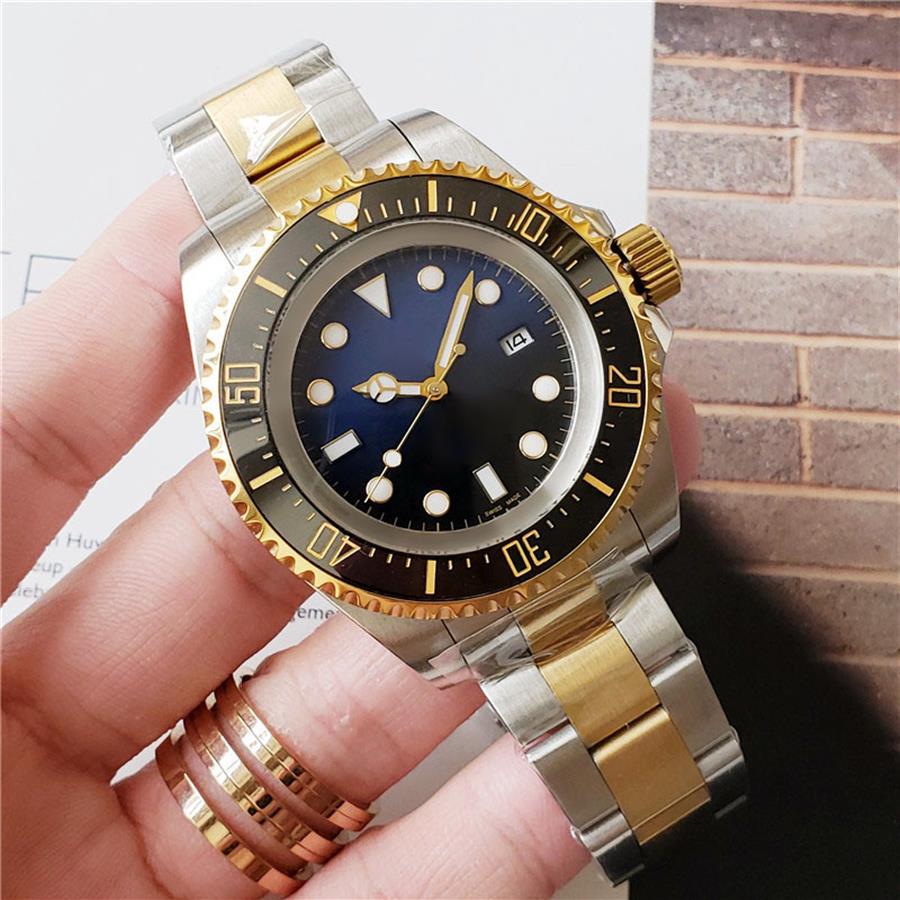 

Mens Watch Deep Ceramic Bezel Sapphire Cystal Stainless Steel With Glide Lock Clasp Automatic Mechanical mens Watches273C, Watch box