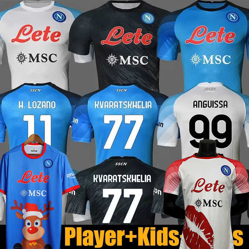 

Player version 2024 Napoli soccer jerseys 2022 2023 Halloween special shirt KVARATSKHELIA MINJAE maillot naples kid ZIELINSKI H.LOZANO OSIMHEN POLITANO football, Home