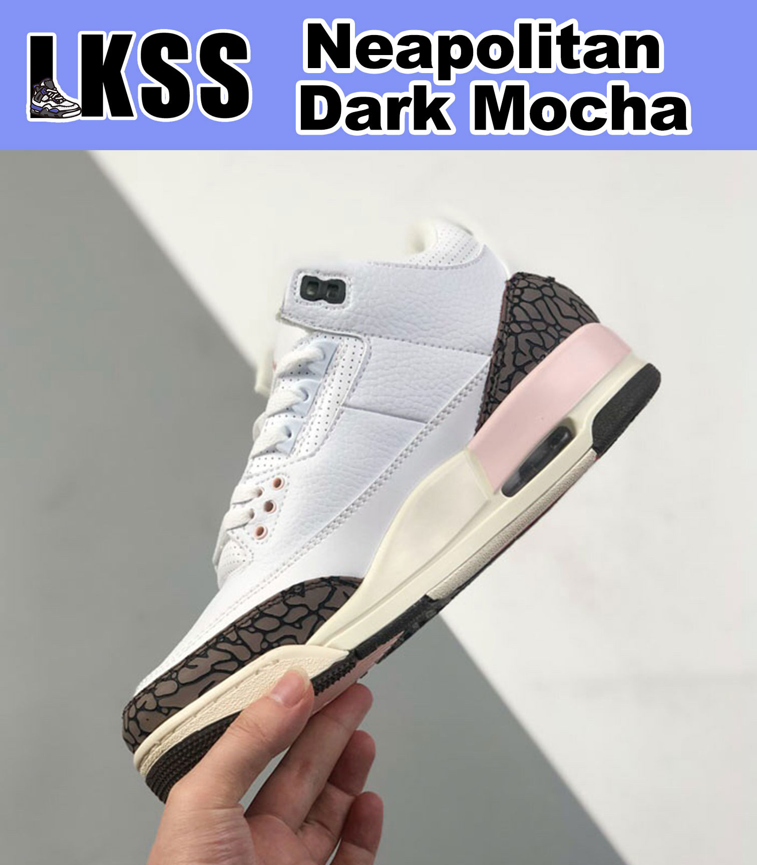 

LKSS Neapolitan Dark Mocha Jumpman 3 3s Shoes Mens Outdoor Sports Sneakers Fire Red Pine Green Racer Blue Cool Grey UNC Court Purple Laser Orange Cardinal Hall Of Fame, As pic
