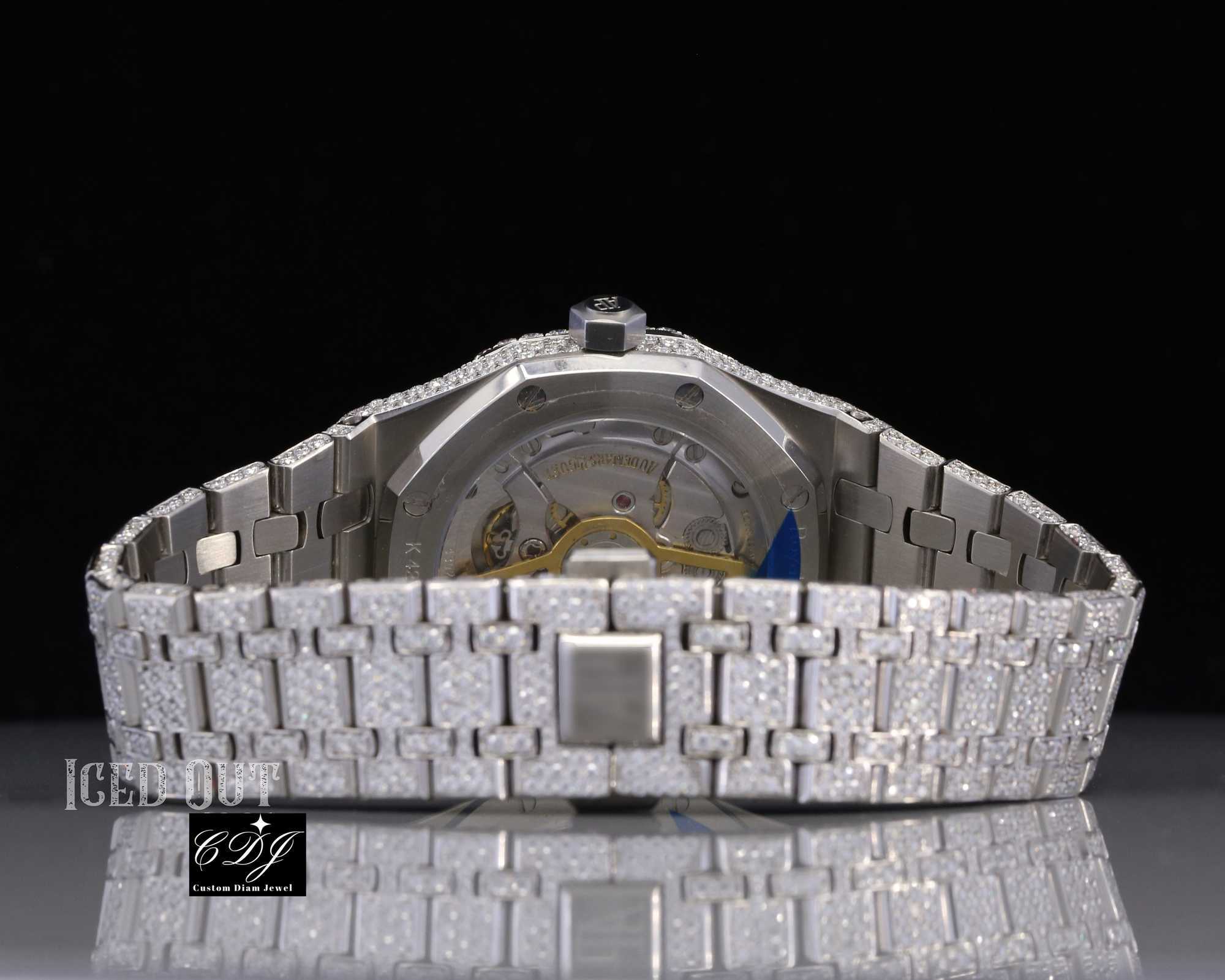 

20238ZB7 VVS Moissanite Diamond Custom Iced Out Watch Luxury Bust Down Diamond Watch For Men Hip Hop Watch Jewelry CDJ8471