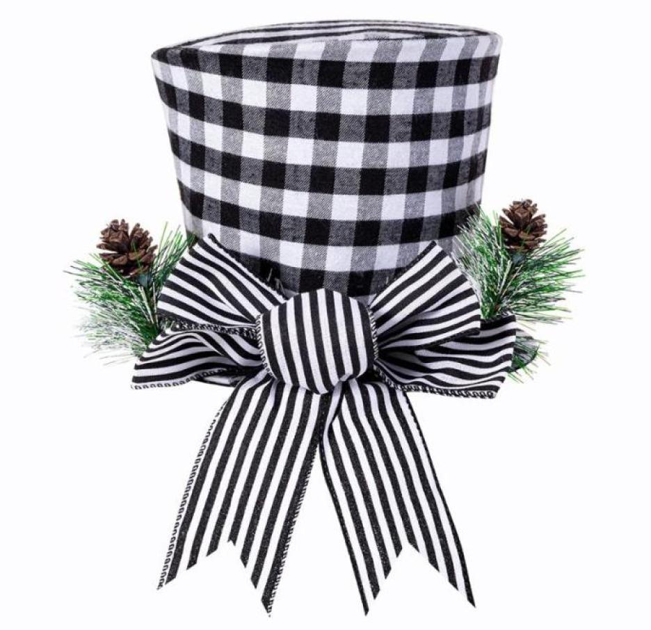 

Christmas Decorations Stripes Top Hat Ornament Holiday Tree Decoration Topper 778867727