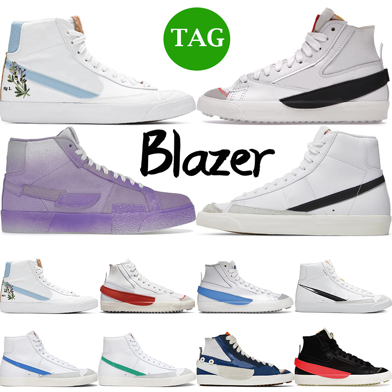 

designer blazer mid 77 vintage mens Casual shoes blazers women black Black Bright Crimson white Habanero Red sport sneakers trainers skateboard size 5.5-11, 15