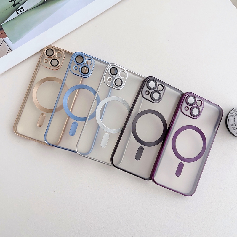 

Magnetic Wireless Charging Frosted Cases For Samsung S23 Ultra S22 Iphone 14 Plus 13 Pro MAX 12 11 Matte Magnet Plating Hybrid Soft TPU Camera Len Protector Clear Cover, Pls let us know the color u want