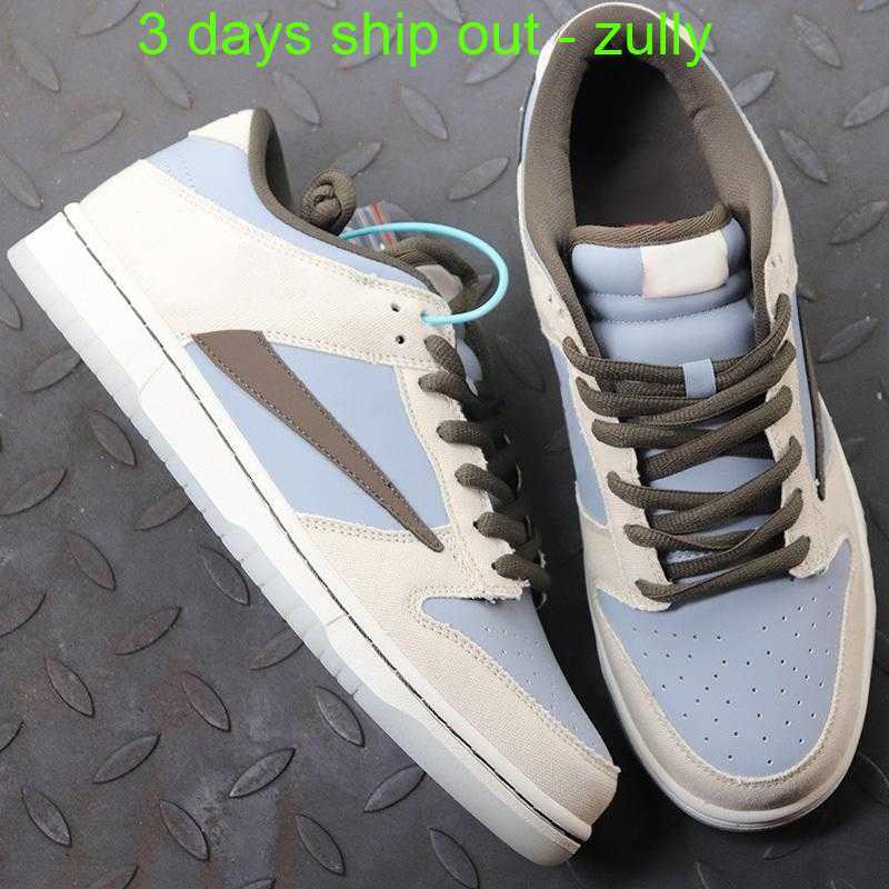 

3 days ship Mens Shoes Dunks Lows Travis Scotts x Playstation Basketball Shoes High Quality Sports Sneakers Real Leather Color Light Blue/charcoal grey with no box