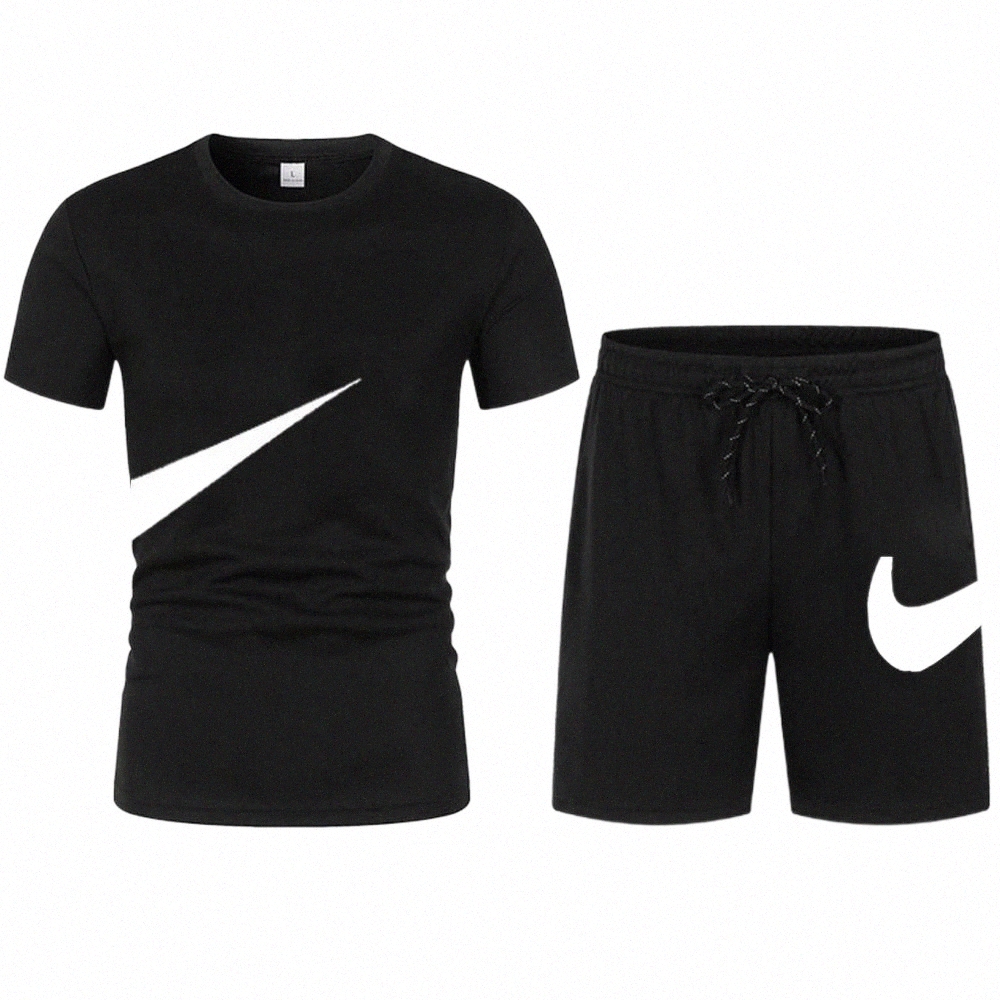 

2022 New basketball tracksuit Set Men T Shirt Shorts Sets Summer Sportswear Jogging Pants Streetwear Tops Tshirt Suit a4yU#, Gray