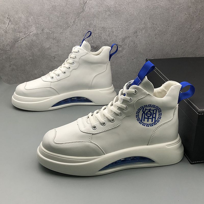 

Luxury Designer Casual Business Wedding Shoes Fashion Classic Breathable White Casual Sneakers Round Toe Air Cushion Business Leisure Walking Loafers C223, White green