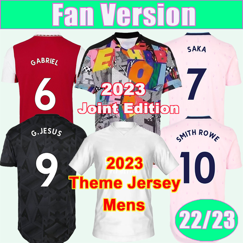 

22 23 WHITE SAKA Mens Soccer Jerseys PEPE TIERNEY GABRIEL ODEGAARD SMITH ROWE MARTINELLI MARQUINHOS G. JESUS Home Away 3rd Joint Edition Football Shirt Uniforms, Qm11044 22 23 away no patch