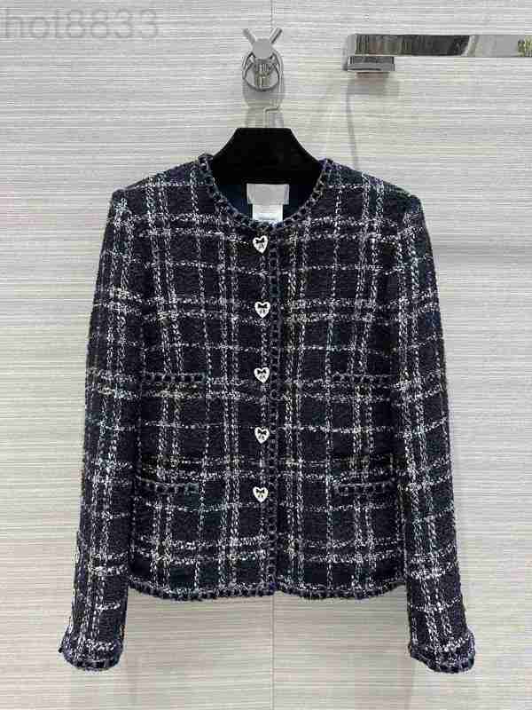 

Women' Jackets Designer 2022 Autumn Winter Milan Runway o Neck Long Sleeve Outerwear Coats 1108-01 U8U1, Contrast color