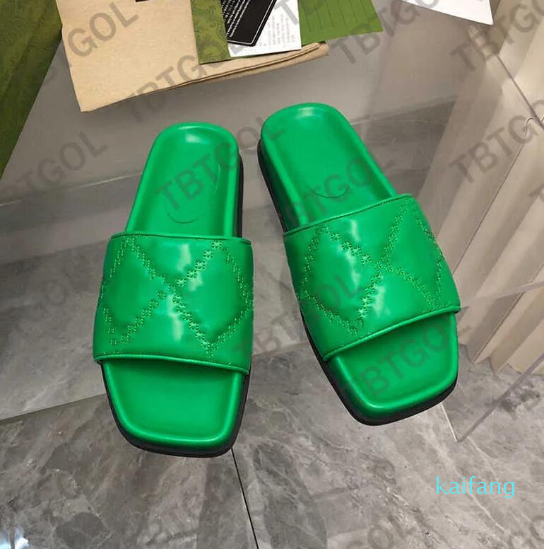 

Women Leather Sandals Slide Slipper Luxury Platform Sandal Thick Bottoms Slipper Comfort Mules Padded Front Strap Fashionable Easy-to-wear Style Slides NO435 01