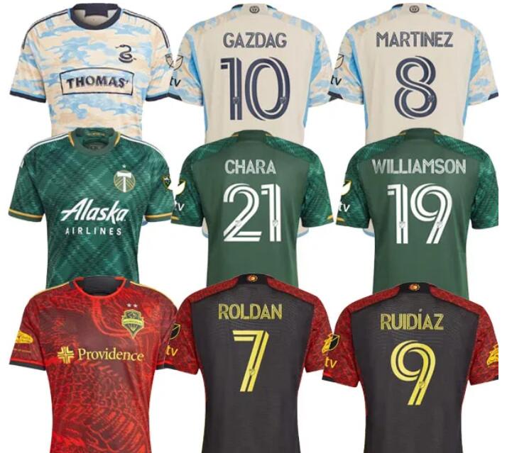 

2023 2024 Philadelphia Union soccer jerseys SEATTLE SOUNDERS PORLAND GAZDAG TIMBERS BEDOYA MARTINEZ GLESNES football shirt WILLIAMSON MORENO fan Player version, 23/24