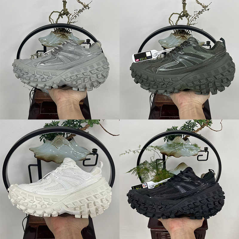 

Tire Sole Designer Shoes Defender Sneaker Chunky Platform Rubber Thick Sloe Mens Womens Fashion Trainers Triple Black Olive Beige White Dhgate Luxury Shoe