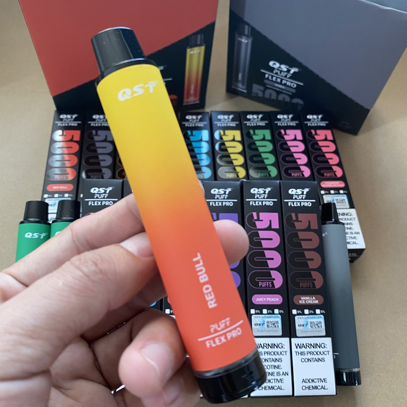 

Top quality original rechargeable Puff Flex pro 5000 puffs Disposable Vape Pen Electronic Cigarettes Kit 550mAh Battery 5000Puffs Pre-Filled high quality vapors
