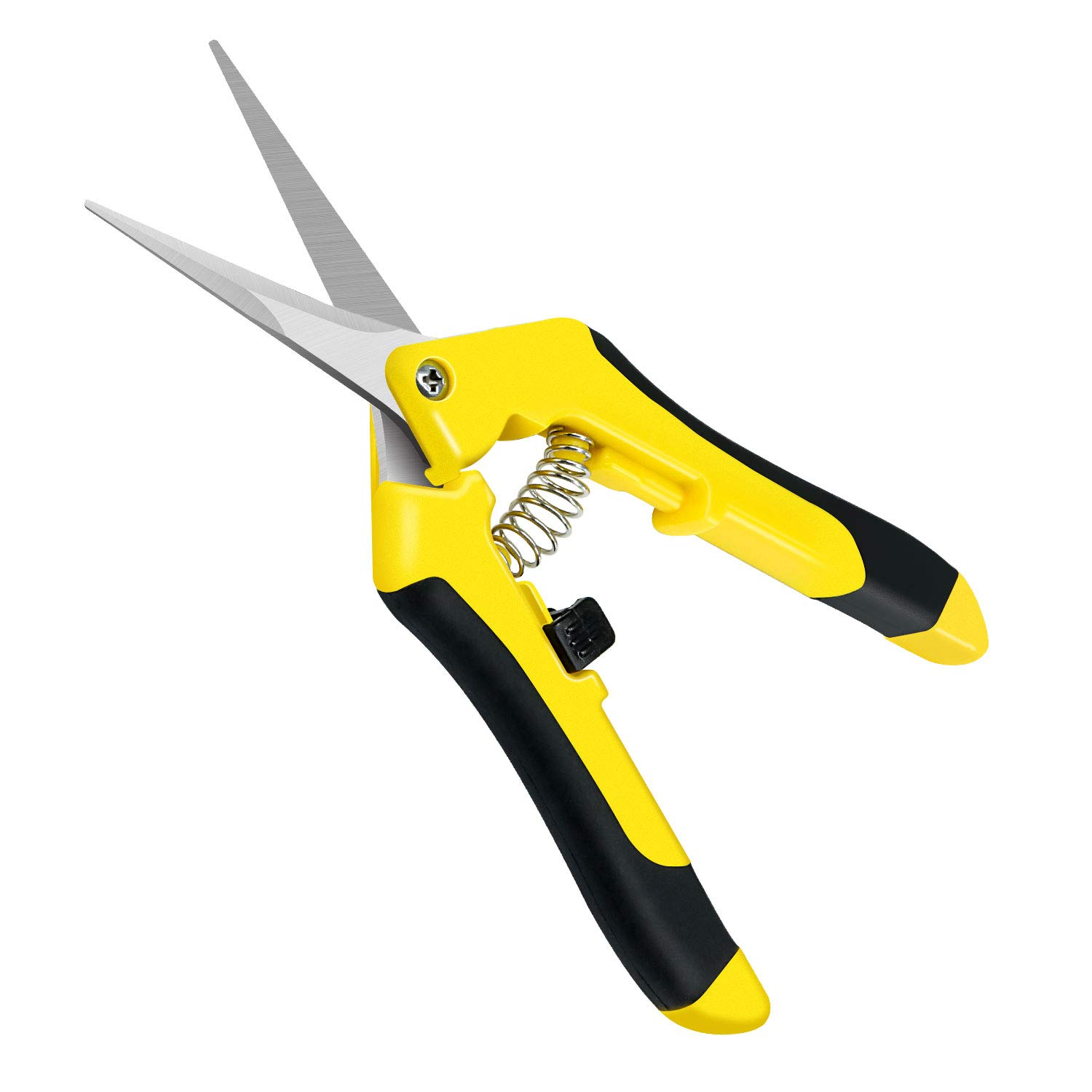 

iPower 6.5 inch Pruning Shears for Gardening Trimming Scissors, Hand Pruner, Stainless Steel, Yellow
