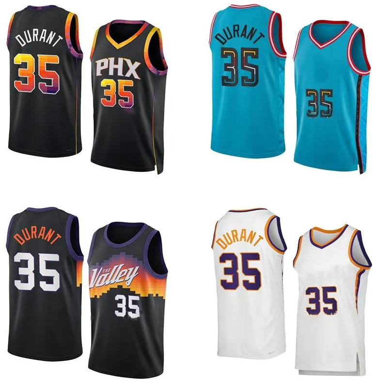 

Devon Booker Basketball jerseys Kevin Durant 2022-23 season any style city versions black blue white orange Men Women Youth S-XXL jersey 35, With logo