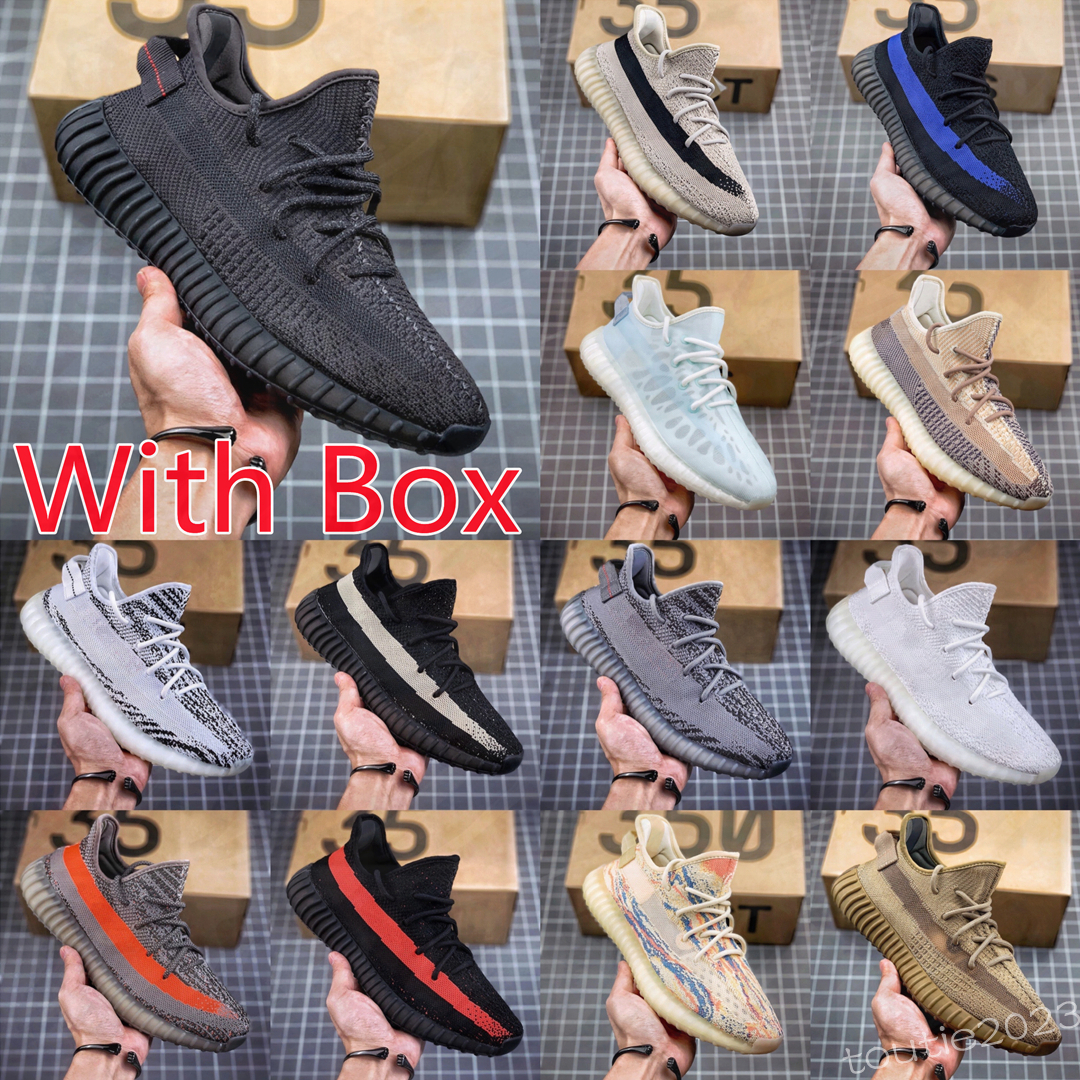 

2023 V2 Static 3M Reflective''yezzies''350 Running Shoes Beluga 2.0 Sesame Butter Semi-frozen Yellow Cream White Zebra yeezzy 35 v3 Men Women Sneakers US8, #3