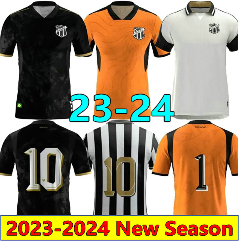 

23 24 Ceara SC Soccer Jerseys Sporting Club Vozao Football Shirt Stiven Mendoza Fernando Sobral Bruno Pacheco Victor Luis Luiz Otavio 2023 2024 home away camesitas, 23-24 black