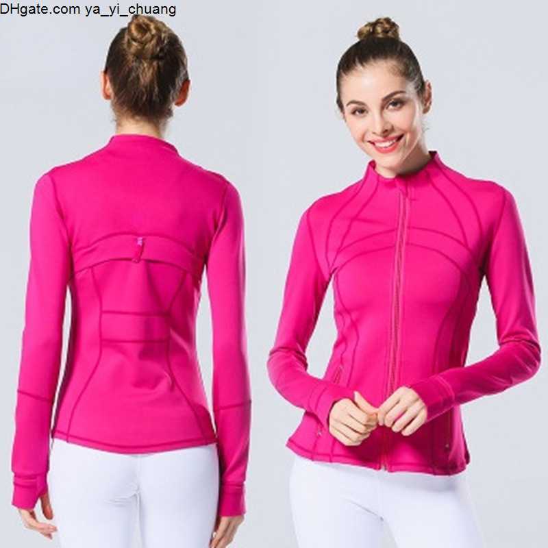 

LU-088 2022 Yoga Jacket Women's Define Workout Sport Coat Fitness Jacket Sports Quick Dry Activewear Top Solid Zip Up Sweatshirt Sportwear, L025