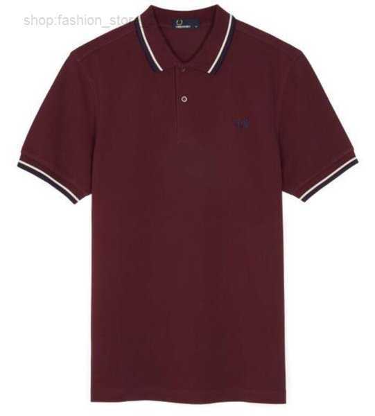 Polo Fred Perry Classic Shirt English Cotton Short Sleeve 2023 Designer Brand Summer Tennis Men's T-shirt 12 Colors 3 polo shirt 5QZF