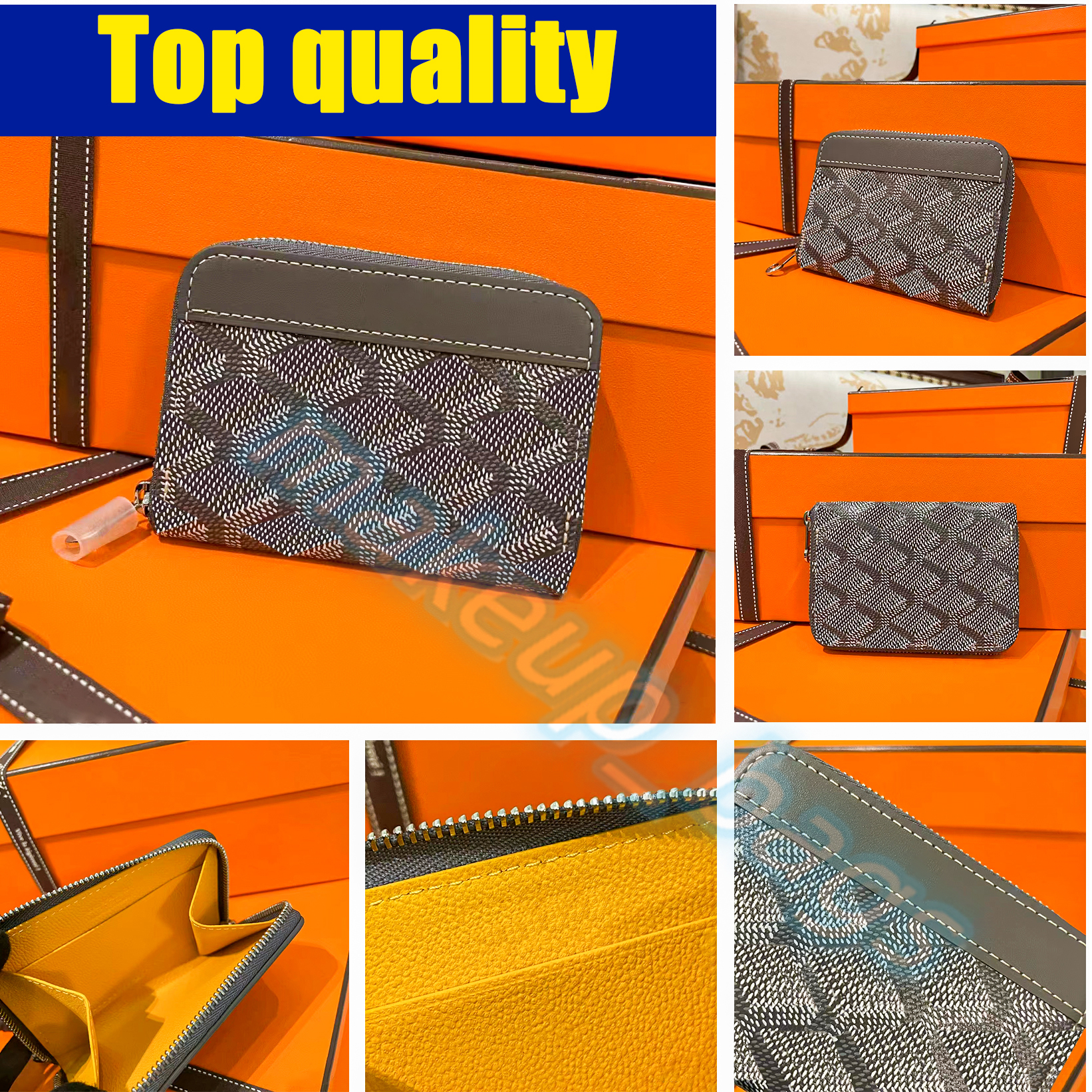 

lady key case Wallets Mens designers Luxury Purses city weekender card holder wallet latest Women's passport Holders Genuine Leather classic with box Coin Purse key, Yellow