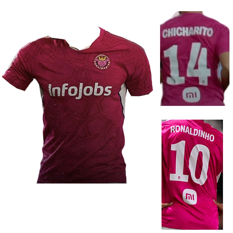 

2023 Porcinos FC soccer jerseys 23 24 sevens Kings League Chicharito Ronaldinho pique football shirts, Home jersey