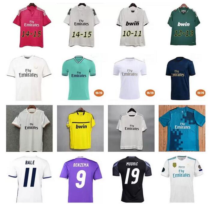 

Retro Real Madrids BENZEMA soccer jerseys 2013 2014 2015 2016 2017 2018 kaka MODRIC BALE MARCELO SERGIO RAMOS Di Maria Beckham RAUL BALE 10 11 12 13 14 15 football shirt