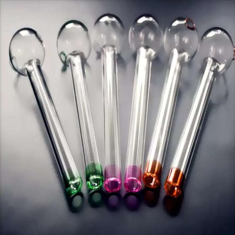 

30pcs Volcanee glass oil burner water pipes pyrex hookahs bubbler Skull Bowl Thick colorful Pipes for Smoking bongs