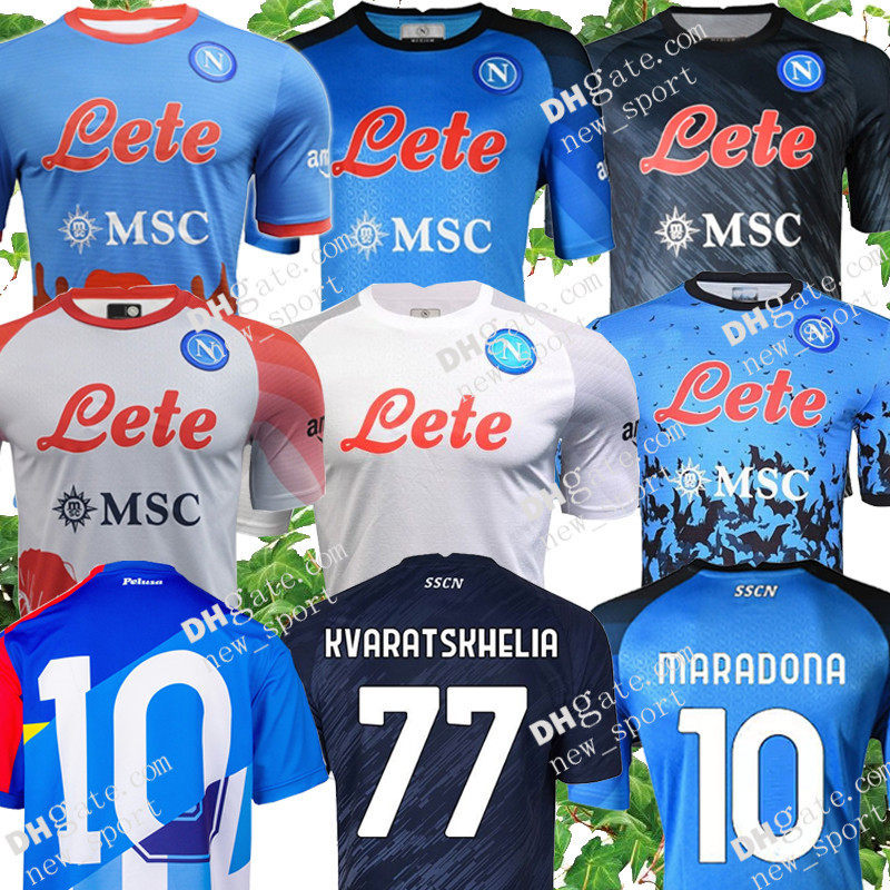 

22 23 SSC Napoli soccer jerseys Maglia Naples 2022 2023 ZIELINSKI ANGUISSA OLIVERA MARADONA #10 KIDS FOOTBALL SHIRT OSIMHEN FABIAN LOZANO Maillots de foot shirts Top, Champion version fans