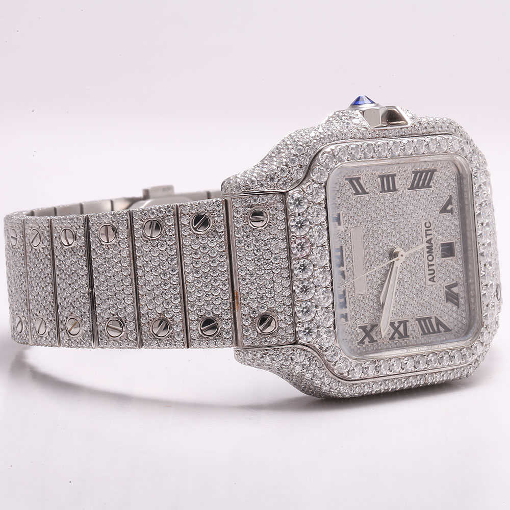 

premium high quality vvs top brand hot custom dign hip hop men woman luxury hand set lced out diamond moissanite watch40ME4KVN, N\a