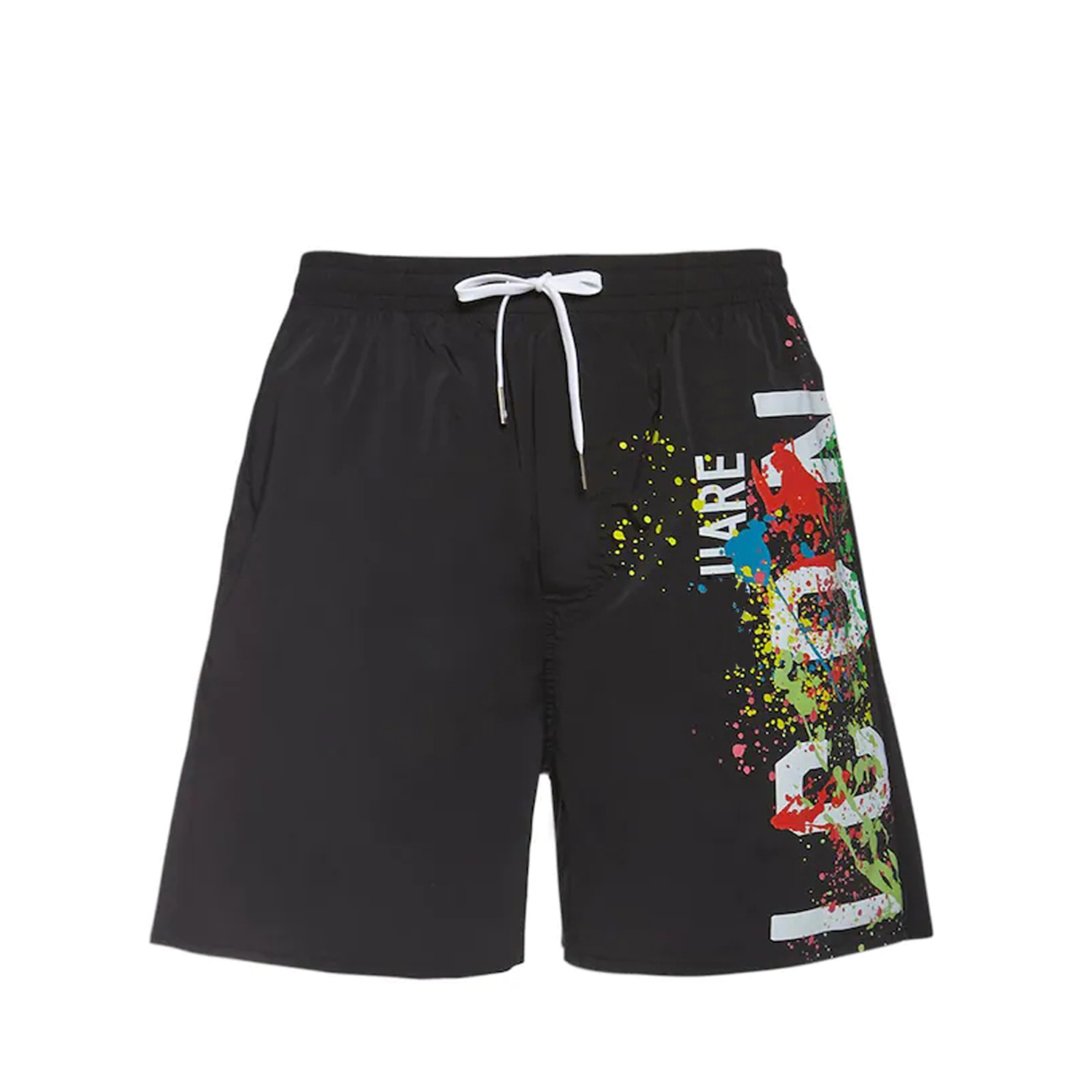 

DSQ PHANTOM TURTLE Men's Swimwear Brand Mens Shorts turtle starfish Surf Board Shorts Summer Sport Beach Homme Bermuda Short Pants Quick Dry Boardshorts 86129, Black