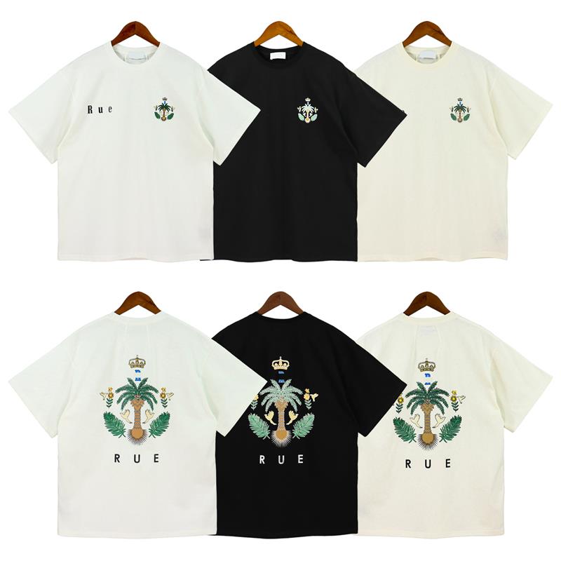 

2023 Spring and Summer New Letter Logo Print High Street Fashion Brand Loose Round Neck Men's and Women's Short Sleeve T-shirt, White
