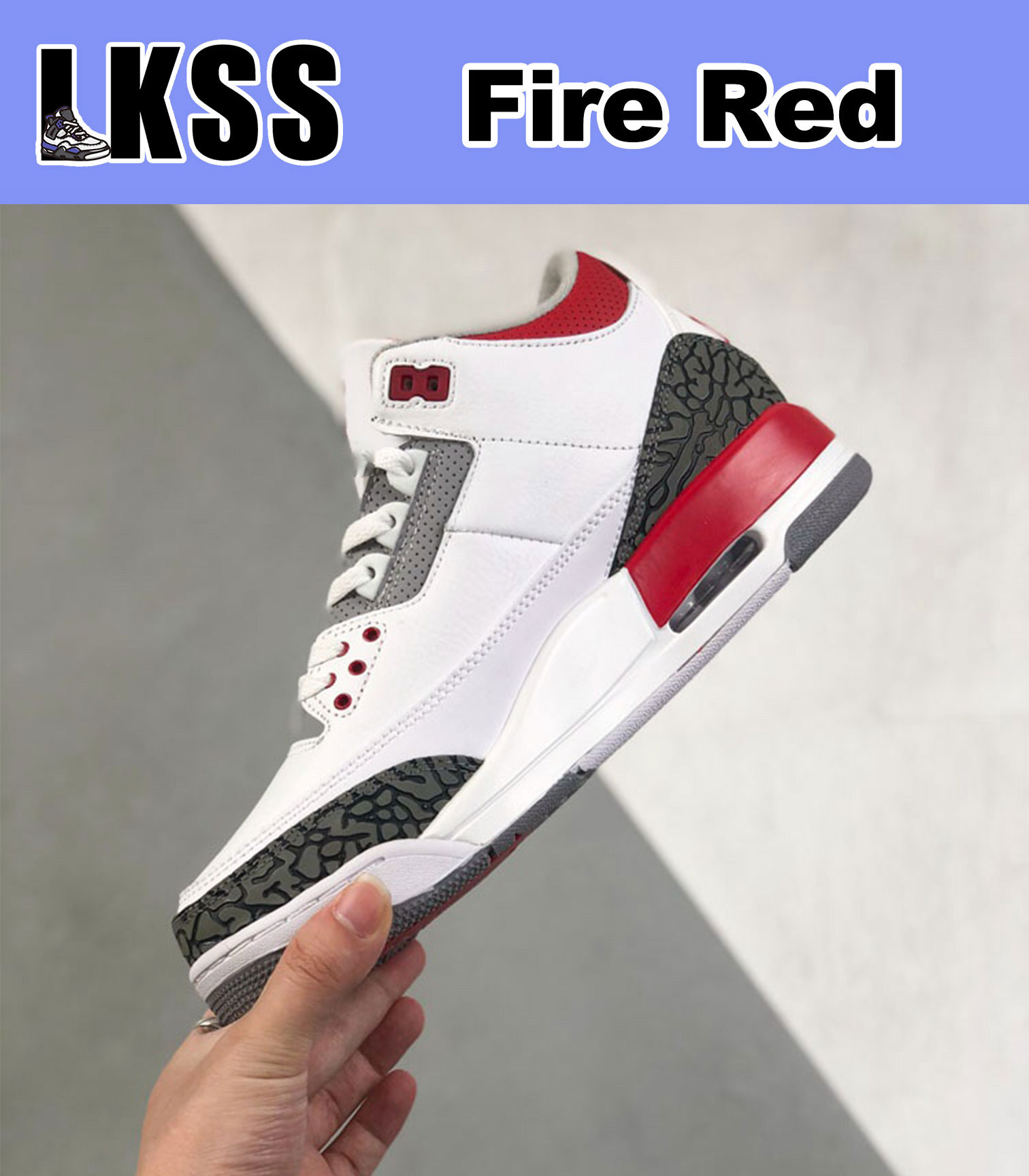 

LKSS Fire Red Jumpman 3 3s Shoes Mens Trainer Outdoor Sports Sneakers 3 Fire Red Pine Green Racer Blue Cool Grey UNC Court Purple Laser Orange Cardinal Hall Of Famee, As pic