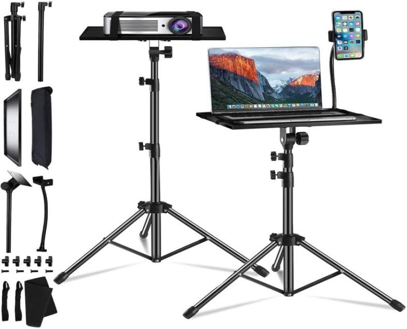 

Projector Laptop Tripod Stand Portable Tripod Shelf DJ Laptop Stand Height Adjustable Up to 49 Inches Projector Mount with Goosen8745656
