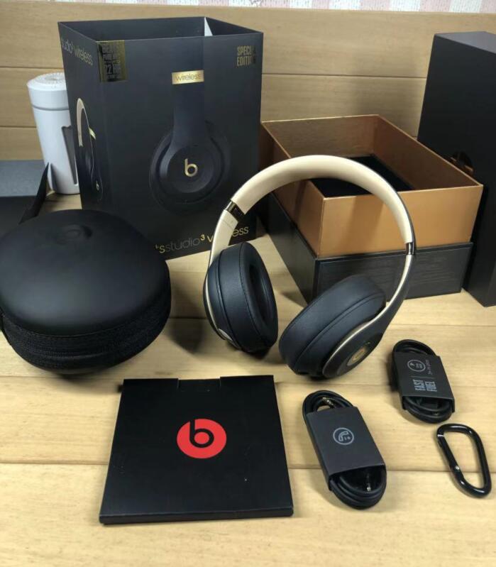 

Beats Studio3 Wireless Bluetooth Headphones Super Bass Gamer Music Sport Bass Deep New, Ice blue