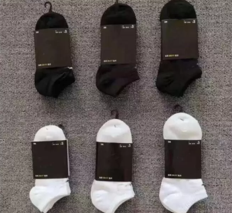 

Sock slippers ankle socks cotton material underwear sports athletic Geometric pattern cotton fashion casual suitable for spring autumn seasons, White short