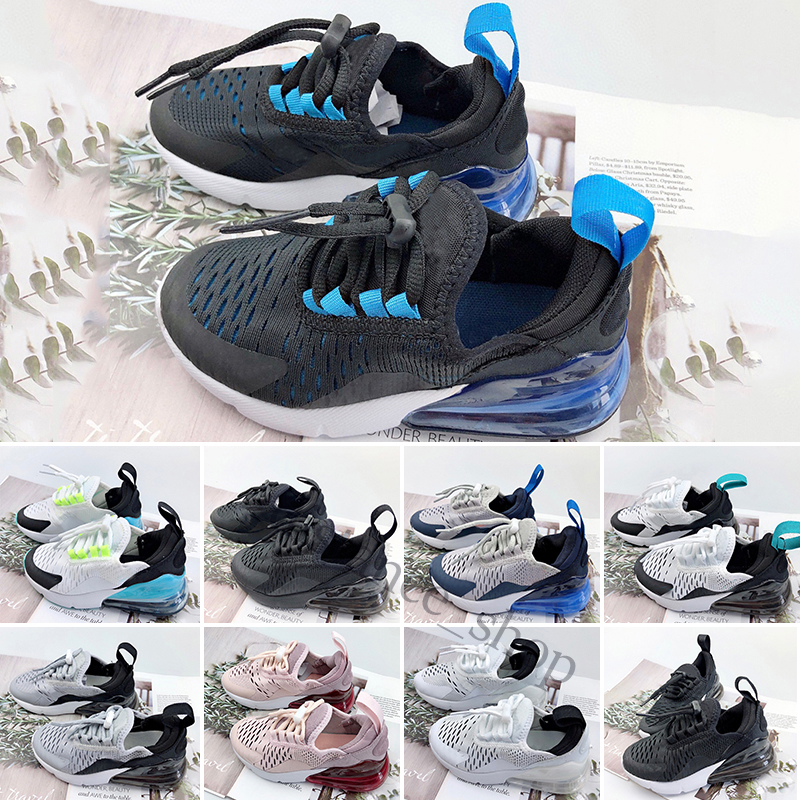 

2023 27C React Bauhaus Kids cushion Shoes Boy Girls Run Black White Hyper Bright Violet Toddler Children Sneakers 28-35, Color 1