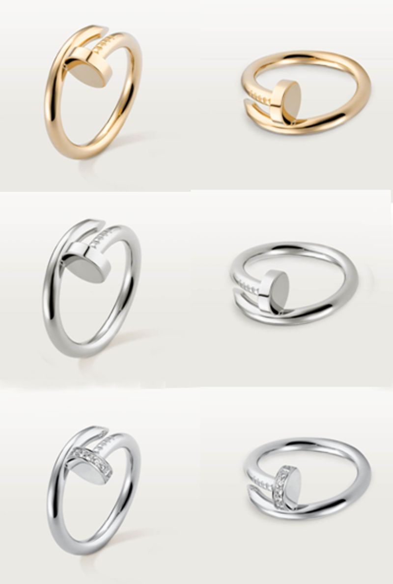 

Nail Ring Designer Ring For Women/Men Gold Rings Wedding Band Titanium Steel Gold-Plated Never Fade Not Allergic